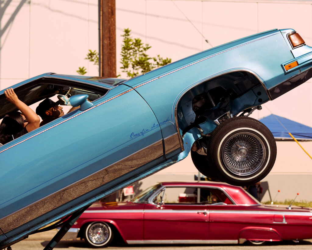 © Owen Harvey, 'Erik Hoppin his Lowrider, LA 2023'