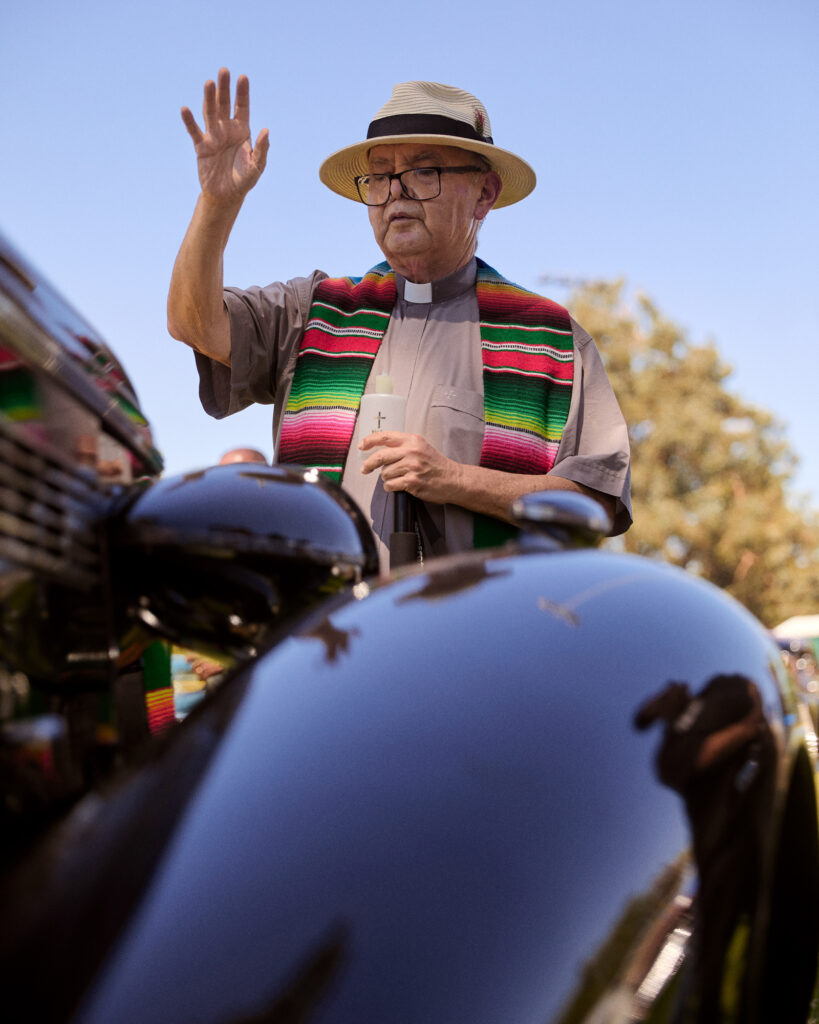 © Owen Harvey, 'A priest blesses a car during a car club meet. Los Angeles.'