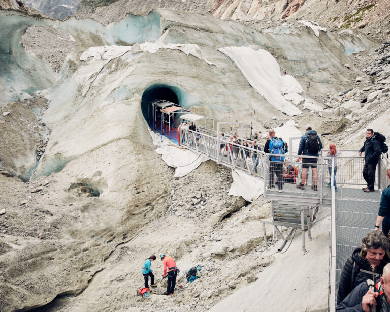 Entrance to the Mer de Glace ice cave. © Joseph Horton