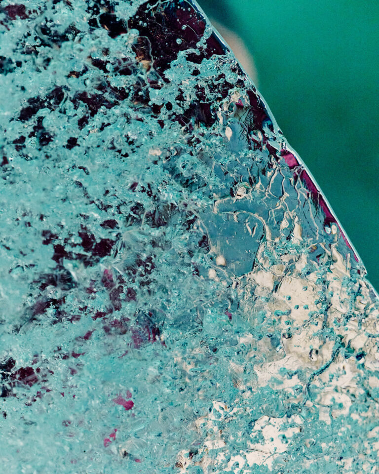 Detail of ice from the Mer de Glace glacier. © Joseph Horton